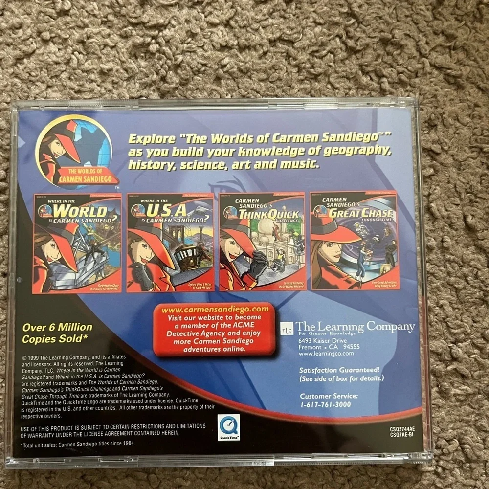 Carmen Sandiego Think Quick Challenge PC Game